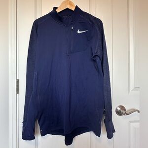 Nike Running Dri-FIT Navy Thermal Pull-over, Men’s size L